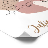 Boho Hands en Heart Poster Print (Hoek)