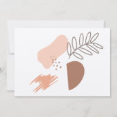 Boho Handtekening Abstract Opslaan Datum foto Kaart (Achterkant)