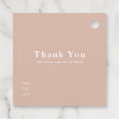 Boho Hang Labels, Kleding Label, Winkel Sale Favor Bedankjes Labels (Achterkant)