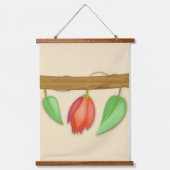 Boho Hangende Bloemenset Continue Tak Hangend Wandkleed (Voorkant 2)