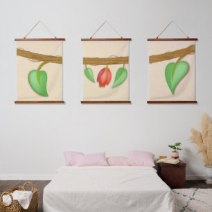 Boho Hangende Bloemenset Continue Tak Hangend Wandkleed