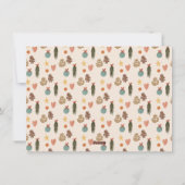 Boho Hangende Kerstboomtak Foto Vakantie Feestdagenkaart (Achterkant)