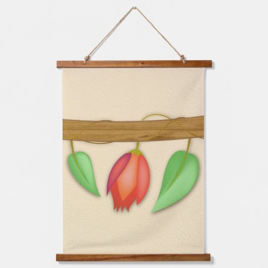 Boho Hanging Floral Set Continuous Branch Hangend Wandkleed (Voorkant 2)