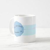 Boho Happy Birthday voor beste moeder ooit Koffiemok (Voorkant links)