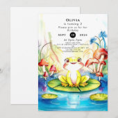 Boho Happy Frog Verjaardag Kaart (Voorkant / Achterkant)