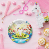 Boho Happy Frog Verjaardag Papieren Bordje (Feest)