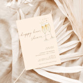 Boho Happy Hour Vrijgezellenfeest Invite Kaart