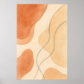 Boho Harmony | Minimalistische Abstracte Wandkunst Poster (Voorkant)