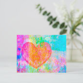 Boho Hart Briefkaart (Staand voorkant)