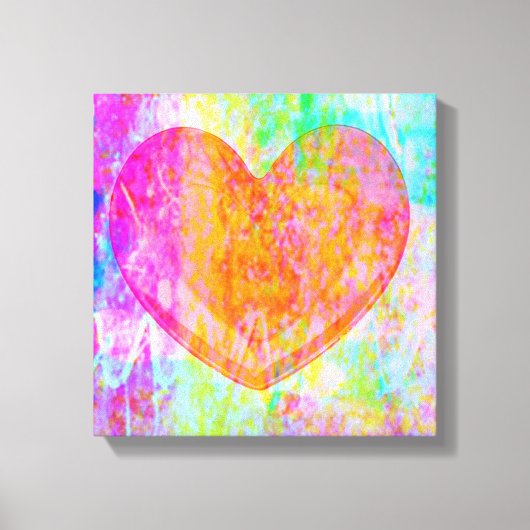 Boho Hart Canvas Afdruk (Voorkant)