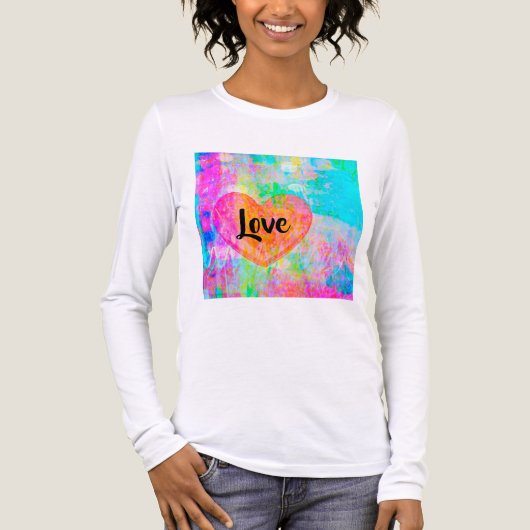 Boho Hart Liefde Tri-Blend Shirt (Voorkant volledig)