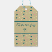 Boho Harten en Liefde Cadeaulabel (Voorkant)