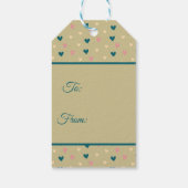 Boho Harten en Liefde Cadeaulabel (Achterkant)