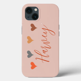 Boho harten met naam op maat Case-Mate iPhone case