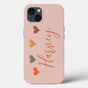 Boho harten met naam op maat Case-Mate iPhone case