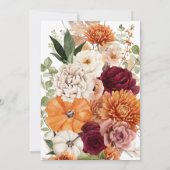 Boho Harvest Herfst in Love Bridal Shower Invitati Kaart (Achterkant)