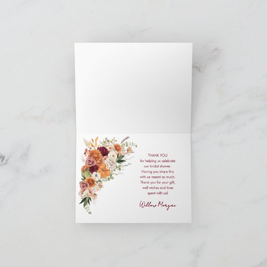 Boho Harvest Herfst in Love Vrijgezellenfeest Dank (Binnen)