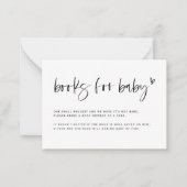 Boho Heart Books for Baby shower Request Kaart E10 Notitiekaartje (Voorkant)