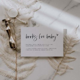 Boho Heart Books for Baby shower Request Kaart E10 Notitiekaartje