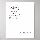 Boho Heart Cards & Gifts Baby Shower Bord E100 Poster (Voorkant)