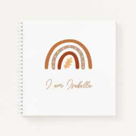Boho Heart en Leaf Rainbow Kind "I am" Notitieboek