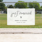 Boho Heart, gewoon gehuwd met autobanner, gebarent Spandoek (Insitu)