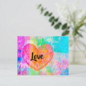 Boho Heart Love Briefkaart (Staand voorkant)