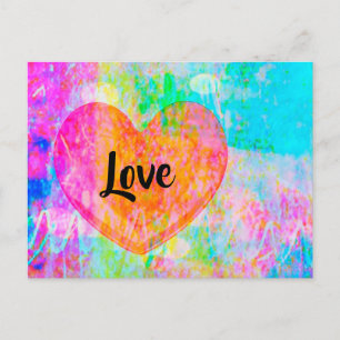 Boho Heart Love Briefkaart