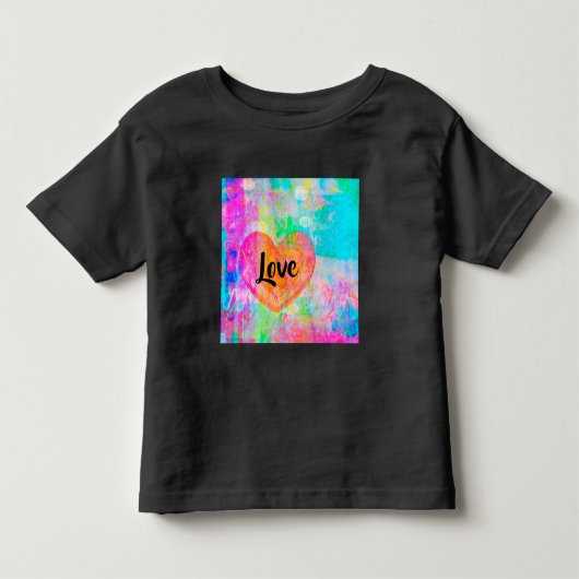 Boho Heart Love Kinder Shirts (Voorkant)