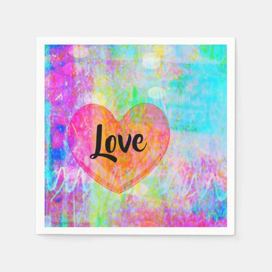 Boho Heart Love Servet (Voorkant)