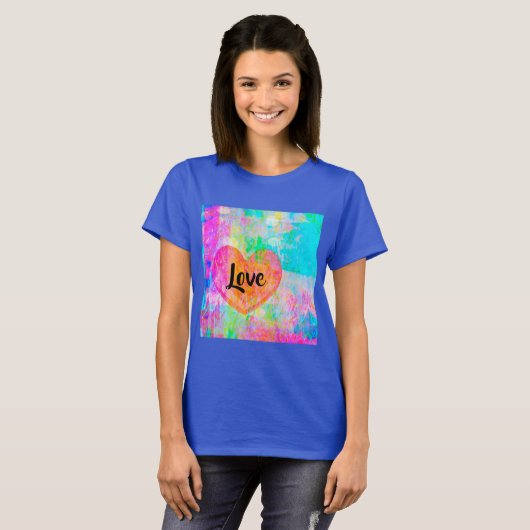 Boho Heart Love T-shirt (Voorkant volledig)