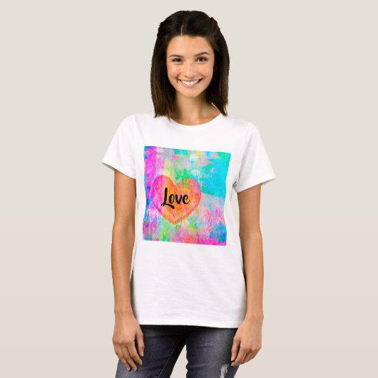 Boho Heart Love T-shirt (Voorkant volledig)