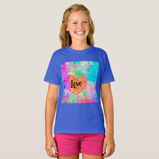 Boho Heart Love T-shirt (Voorkant volledig)