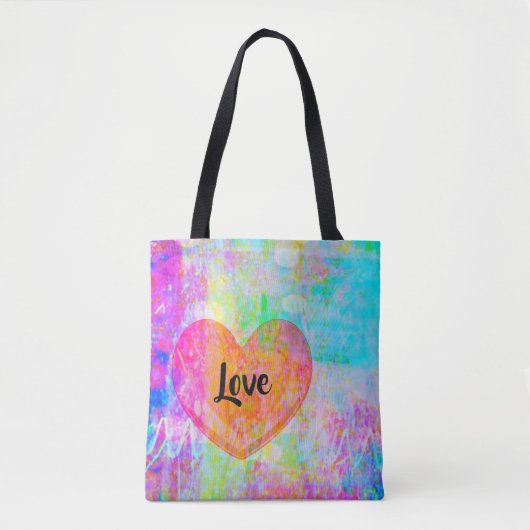 Boho Heart Love Tote Bag (Voorkant)