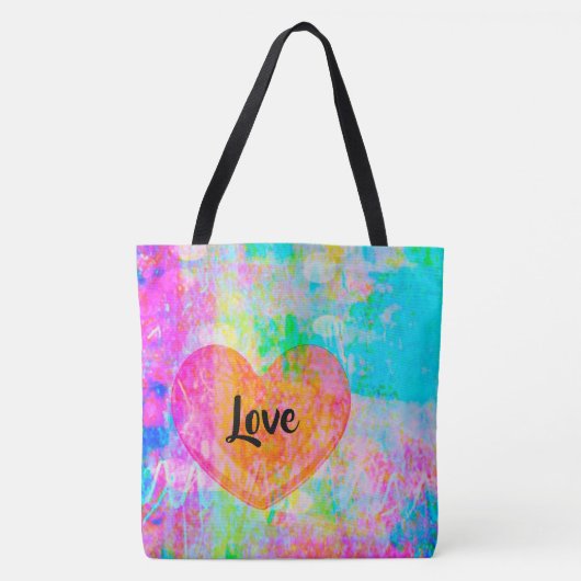 Boho Heart Love Tote Bag (Voorkant)