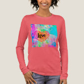 Boho Heart Love Tri-Blend Shirt (Voorkant)