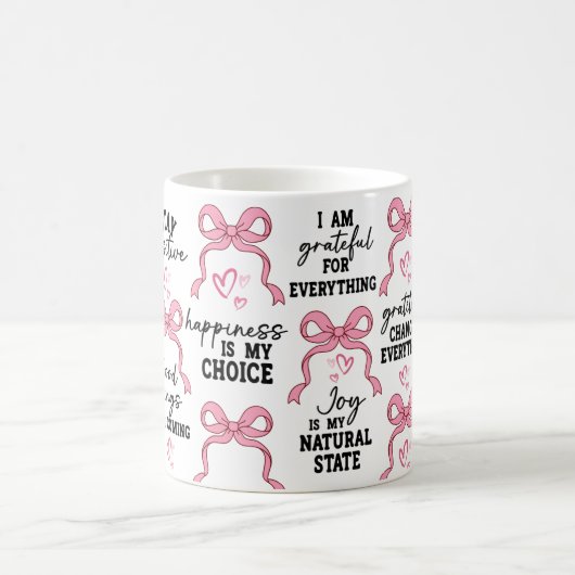 Boho Heart Quote Cup, een geschenk voor positieve  Koffiemok (Center)