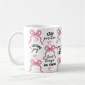 Boho Heart Quote Cup, een geschenk voor positieve  Koffiemok (Links)
