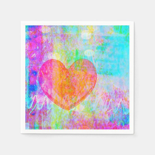 Boho Heart Servetten (Voorkant)