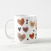 Boho Heart Teacher Gift Affirmatie en dankbaarheid Koffiemok (Links)