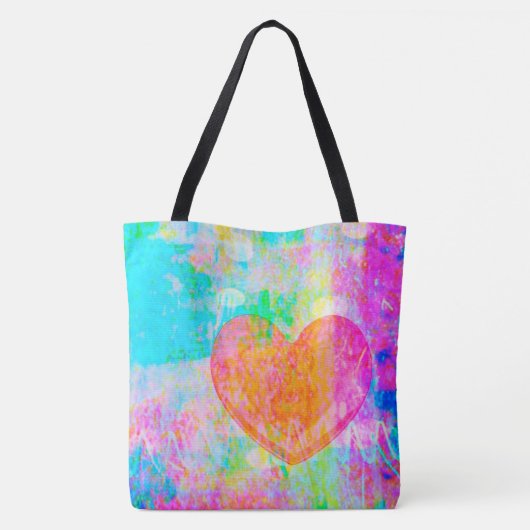 Boho Heart Tote Bag (Achterkant)