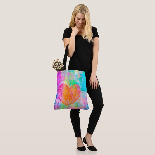 Boho Heart Tote Bag (Op model)