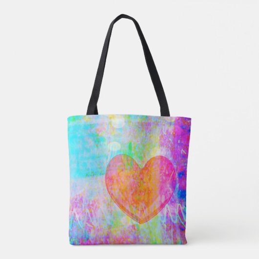 Boho Heart Tote Bag (Achterkant)