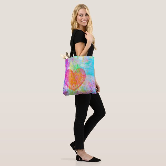 Boho Heart Tote Bag (Op model)