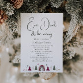 Boho Hearts Eet Drink en Wees vrolijk Holiday Part Kaart