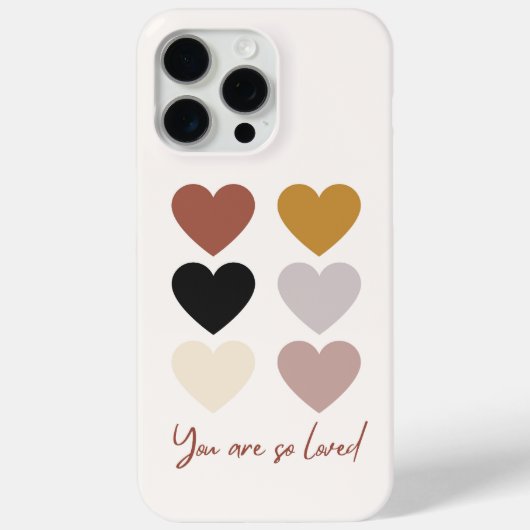 Boho Hearts houden van positieve quote je bent zo  Case-Mate iPhone Case (Achterkant)