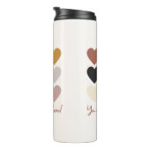 Boho Hearts houden van positieve quote je bent zo  Thermosbeker (Geroteerd rechts)