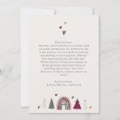 Boho Hearts Joy Beige Familiefoto Kerstmis Feestdagenkaart (Achterkant)