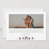 Boho Hearts vreugde in alle dingen zes foto kerst Feestdagenkaart (Achterkant)