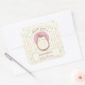 Boho Hedegel Tribal Pastel Arrow Genderneutraal Vierkante Sticker (Envelop)